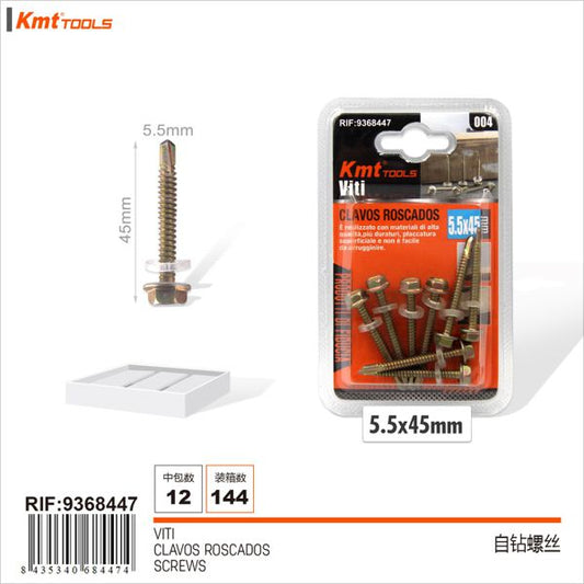 Parafusos Auto-Roscados 5.5*45mm 10pcs