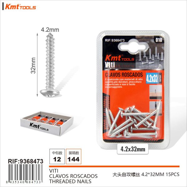 Parafuso Auto-Roscados 4.2*32mm 15PCS