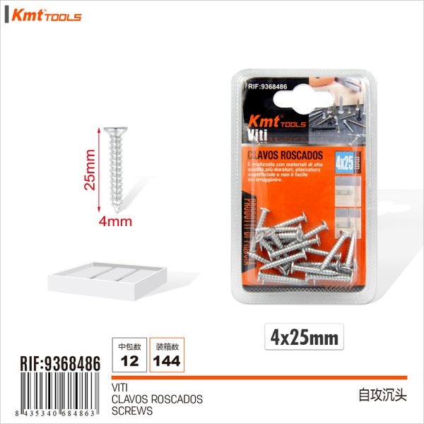 Parafuso 4*25mm 24pcs