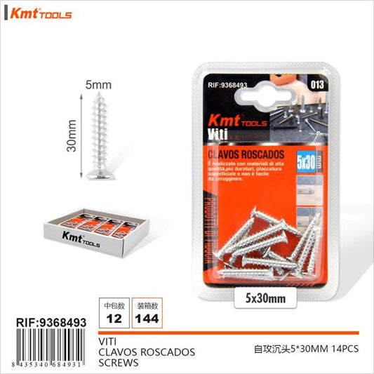 Parafuso 5*30mm 14pcs