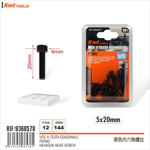 Parafusos Sextavado 5*20 14pcs