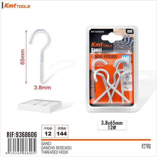 Ganchos 3.8*65mm 6pcs