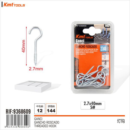 Gancho 2.7*40mm 16pcs