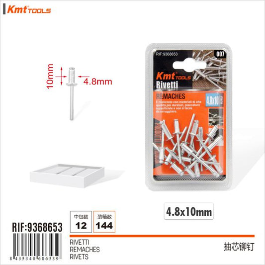 Rebite 4.8*10mm 16pcs