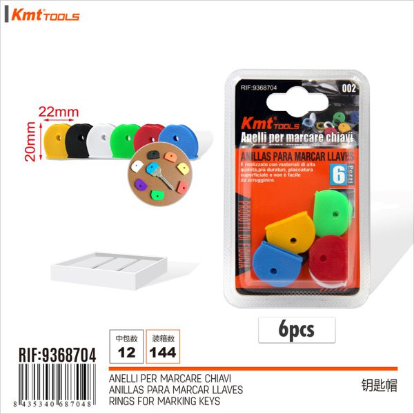 Aneis Para Marcar Chaves 6pcs