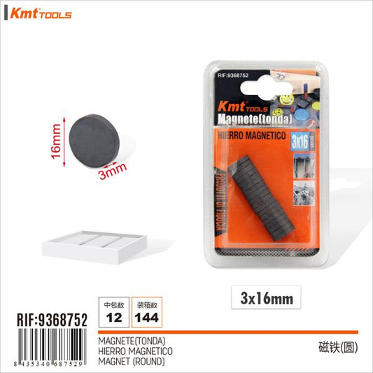 íman redondo 3*16mm 18pcs