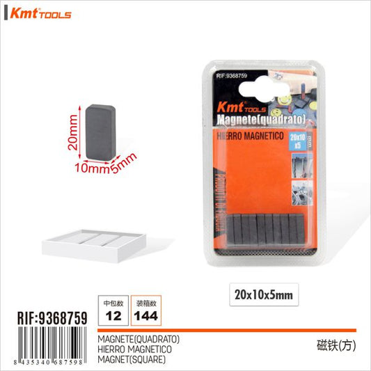 íman retangular 20*10mm 10pcs