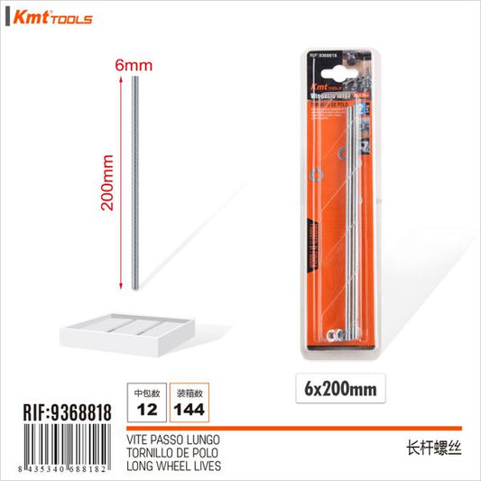 Varao Com Porca 6*200mm 2pcs