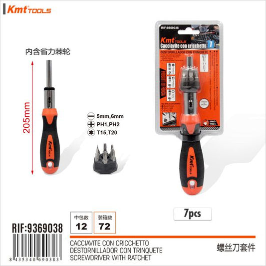 7 peças kit de chave de fenda