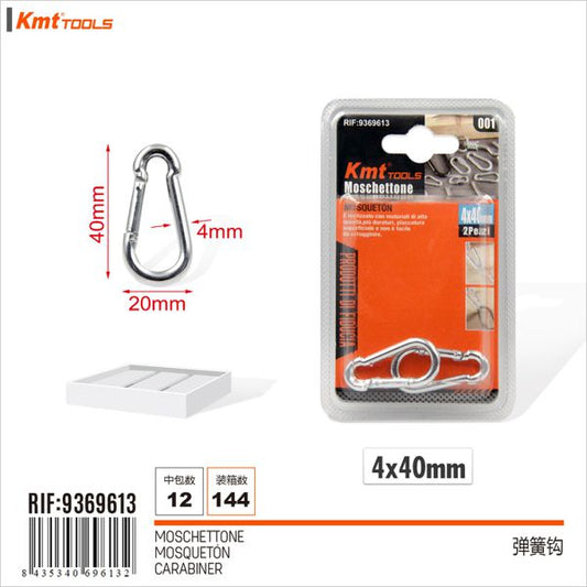 Mosquetao 2pcs 4*40mm