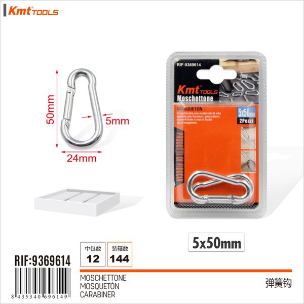 Mosquetao 2pcs 5*50mm