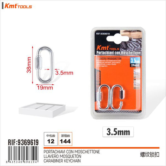 Mosquetao chaveiro 2pcs 3.5mm