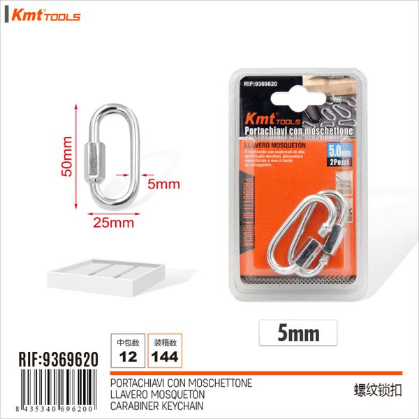 Mosquetao chaveiro 2pcs 5mm