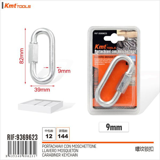 Mosquetao chaveiro 1pcs 9mm
