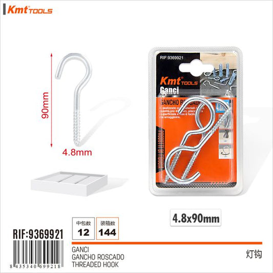 Ganchos 4.8*90mm 3pcs