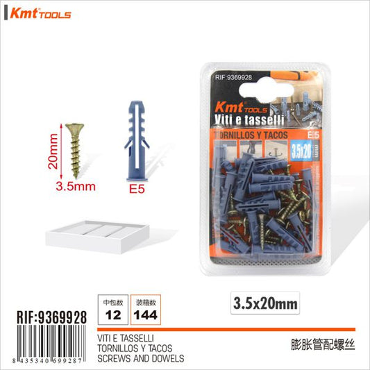 Parafuso com Bucha E5 3.5*20mm 26set