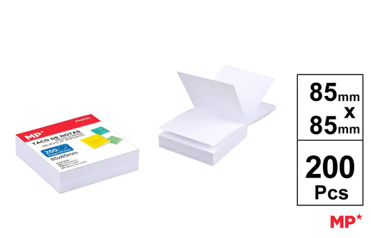 TACO NOTAS 85X85MM 200 FOLHAS 80G