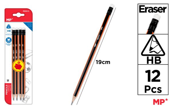 LAPIS HB COM BORRACHA HB